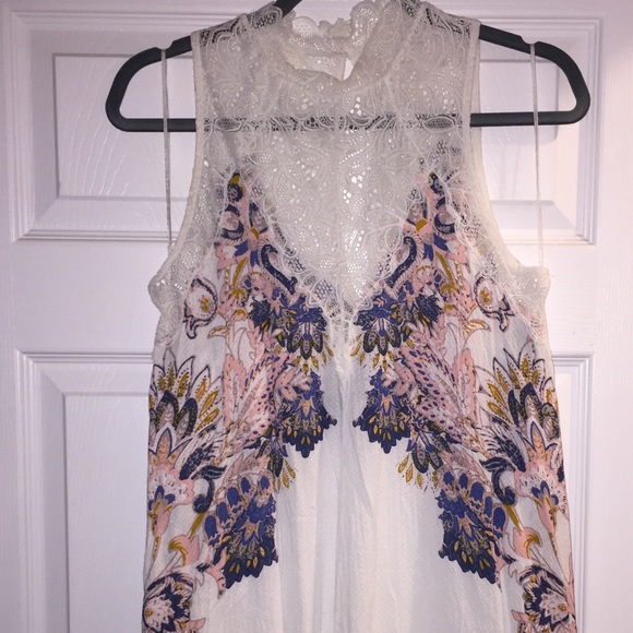 Free People White Pattern Dress - EUC - Picture 2 of 3
